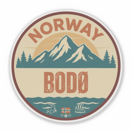 Sticker Bodø, Norvège Norvège (Devant)