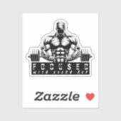 Sticker Body Builder-Fitness (Feuille)