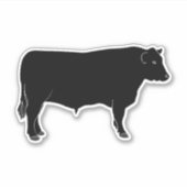 Sticker Boeuf de boeuf - Black Angus Bull (Devant)