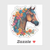 Sticker Bohemian Horse Waterproof (Feuille)