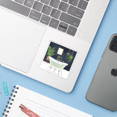 Sticker Boho Bath I (Ordinateur portable avec iPhone)