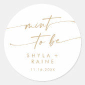 Sticker Boho Chic Gold et White Mint à être préfér (Devant)