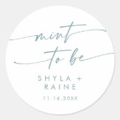 Sticker Boho Chic Turquoise et White Mint To Be Fa (Devant)