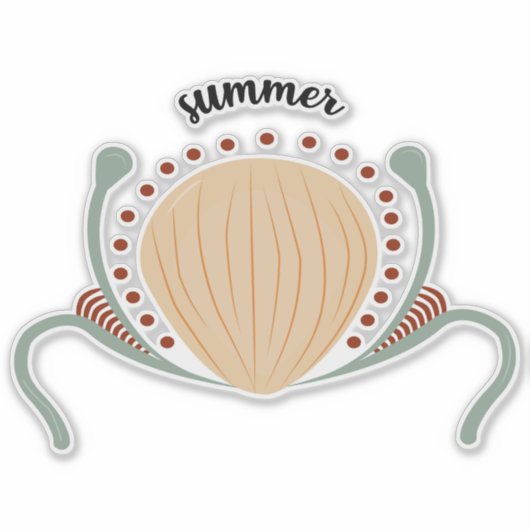 Sticker Boho d'été (Devant)