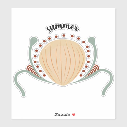 Sticker Boho d'été (Feuille)