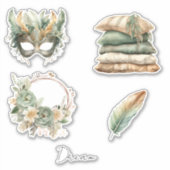 Sticker Boho en cuivre vert (Devant)