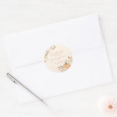 Sticker Boho Fall Citrouille Merci Favoriser (Enveloppe)