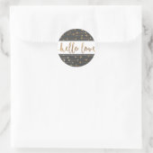 STICKER | Boho Gold Arrow Modern Chic Baby Birth (Tas)
