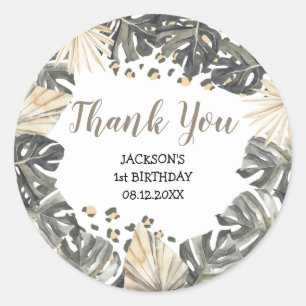 Sticker Boho Green Sage Wild One Merci