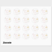 Sticker Boho Merci Favor (Feuille)