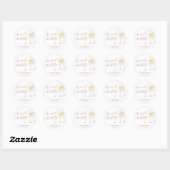 Sticker Boho Merci Favor | Brunch & bulle (Feuille)
