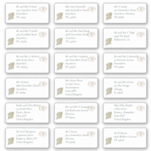 Sticker Boho Pampas Nom du bénéficiaire Nom du bénéficiair