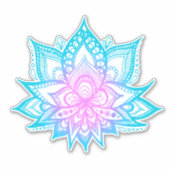 Sticker Boho Pastel Vibes Lotus Fleur (Devant)