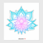 Sticker Boho Pastel Vibes Lotus Fleur (Feuille)