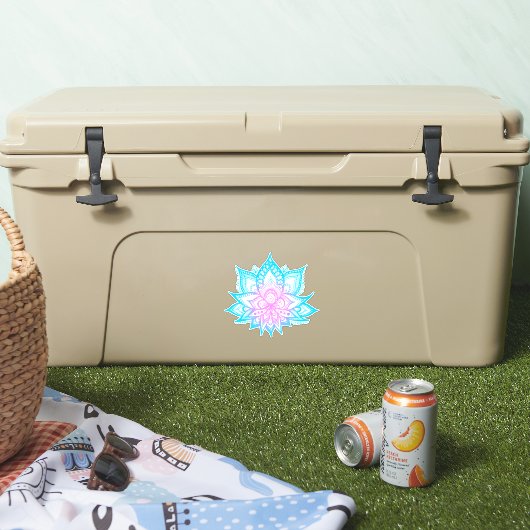 Sticker Boho Pastel Vibes Lotus Fleur (Glacière)