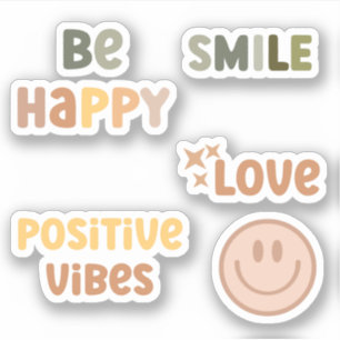 Sticker Boho positif Vibes été