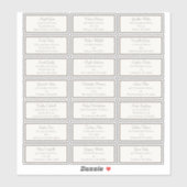 Sticker Boho Storybook Dragon Baby shower Adresse d'invité (Feuille)