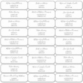 Sticker Boho Style Script Lettrage de l'adresse de l'invit (Devant)