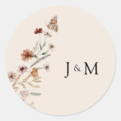 Sticker Boho Tiny Fleur sauvage Mariage Classic Ro (Devant)