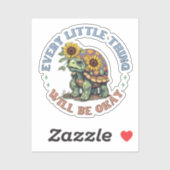 Sticker Boho Turtle Every little Thing positivity  Hippie  (Feuille)