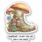 Sticker Bois de champignon rouge (Recto)