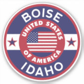 Sticker BOISE, Idaho (Devant)