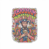 Sticker Boisson Abraham Patriotique Rétro (Devant)