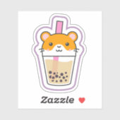 Sticker Boisson au hamster Boba (Feuille)