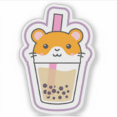 Sticker Boisson au hamster Boba (Devant)