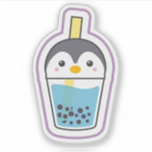 Sticker Boisson Boba Pingouin (Devant)