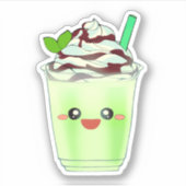 Sticker Boisson Matcha Green Tea (Devant)