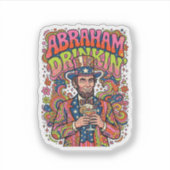Sticker Boisson Patriotique Abraham Rétro (Devant)