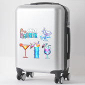 Sticker Boisson tropicale cocktail d'été (Sur valise)