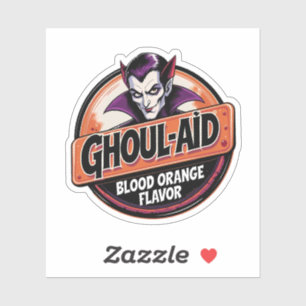 Sticker Boisson Vampiresque au goût d'orange sanguine Ghou