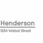 Sticker Boîte aux lettres Décret blanc et noir Nom Adresse (Devant)