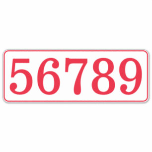 Sticker Boîte aux lettres personnalisée numéro de maison m