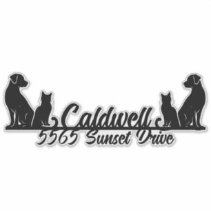 Sticker Boîte aux lettres personnalisée pour chat et chien