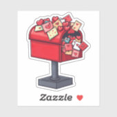 Sticker Boîte aux lettres Valentines (Feuille)
