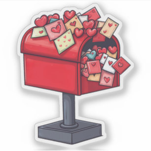 Sticker Boîte aux lettres Valentines