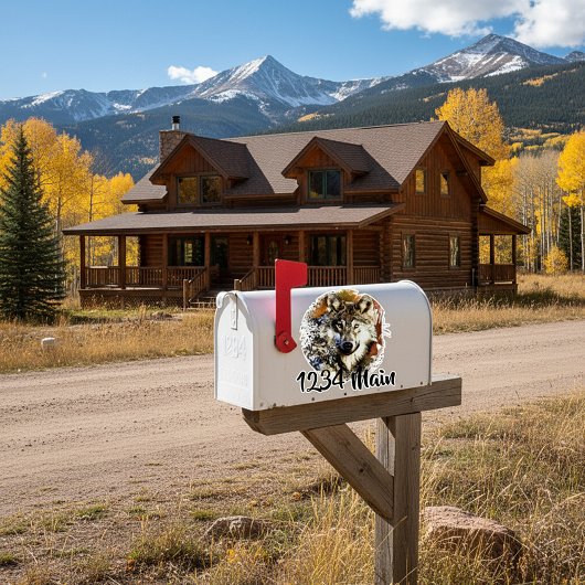 Sticker Boîte aux lettres Wolf