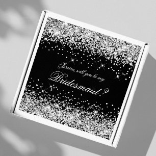 Sticker Boîte-cadeau de proposition de demoiselle d'honneu