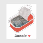 Sticker Boîte de sardines (Feuille)
