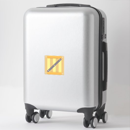 Sticker Boîte en bois (Sur valise)
