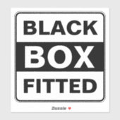 Sticker Boîte noire (Feuille)