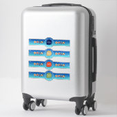 Sticker Boîtes de vacances à découper sur mesure, sceaux d (Sur valise)