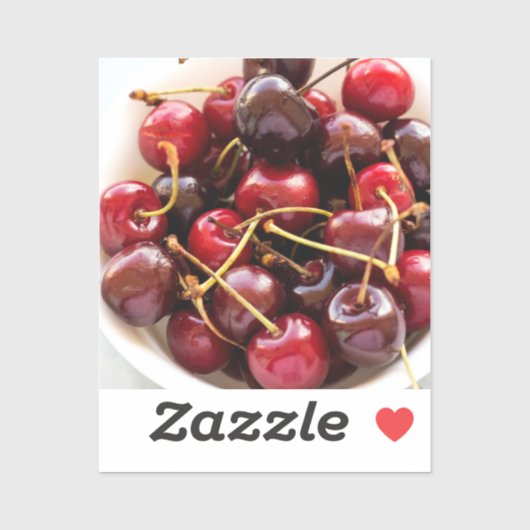 Sticker bol de cerises (Feuille)