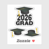 Sticker Bold Class of 2026 Graduation (Feuille)