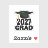 Sticker Bold Class of 2027 Graduation (Feuille)