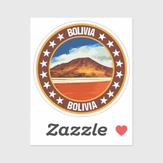 Sticker Bolivie (Feuille)