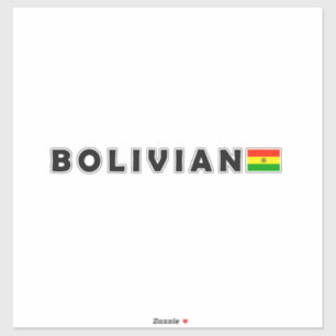 Sticker Bolivienne, j'aime la Bolivie